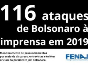 Ano se encerra com 116 ataques de Bolsonaro  imprensa
